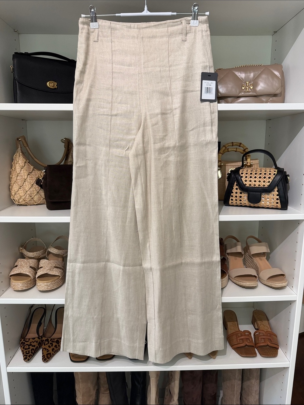 Lysse 10-3899 Gabriela Linen Hi-Waist Pintuck Wide Leg Pant (31.5" Inseam)